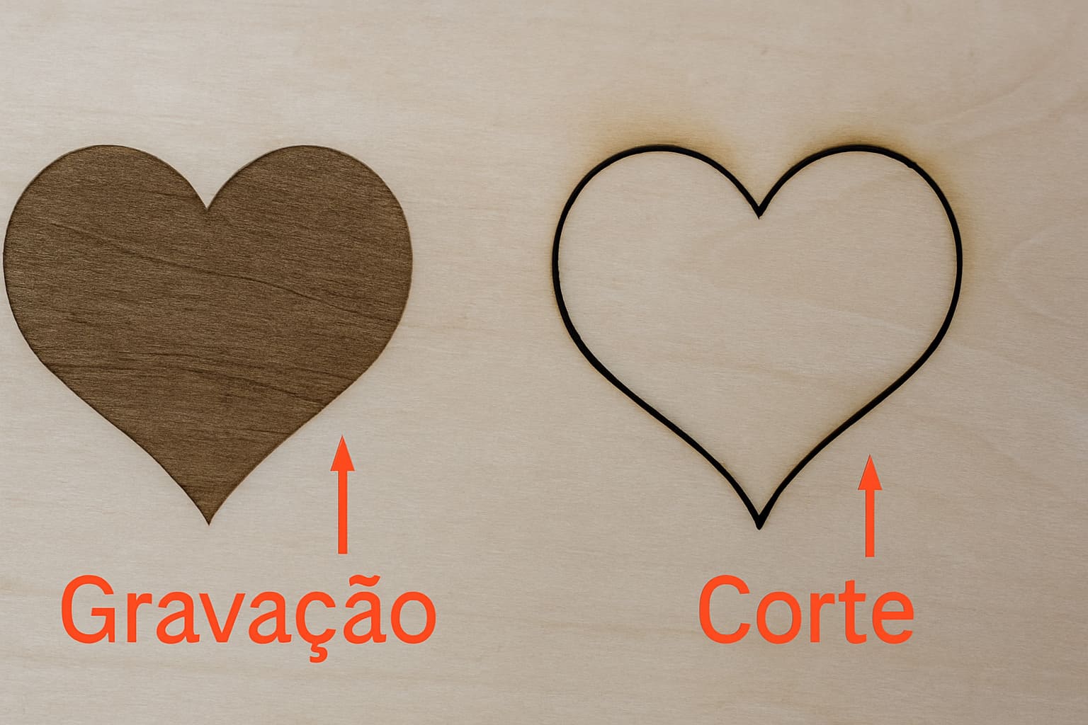 Qual a diferença entre gravação e corte a laser? Entenda e ganhe mais